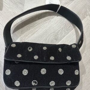 Polka dot beaded bag